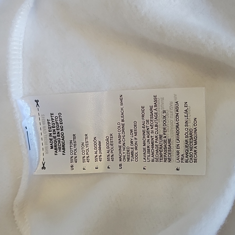 Adidas logo white crew neck sweatshirt - Picture 4 of 4